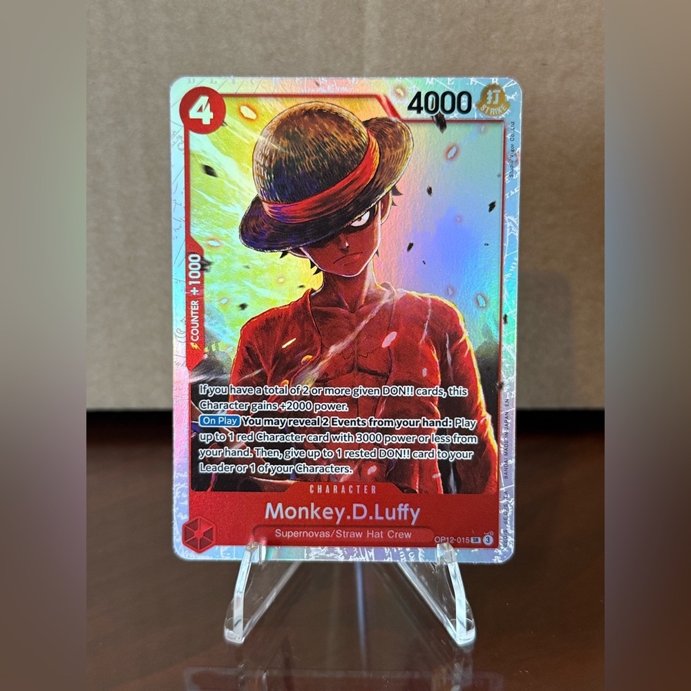 Monkey.D.Luffy OP12-015 Legacy of the Master Super Rare Foil